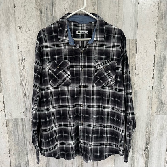 Tallwoods Shirts Tallwoods Mens 0 Cotton Flannel Button Down Shirt